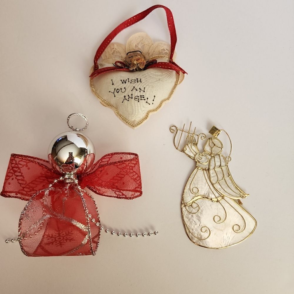 Bundle of 3  Angel Ornaments